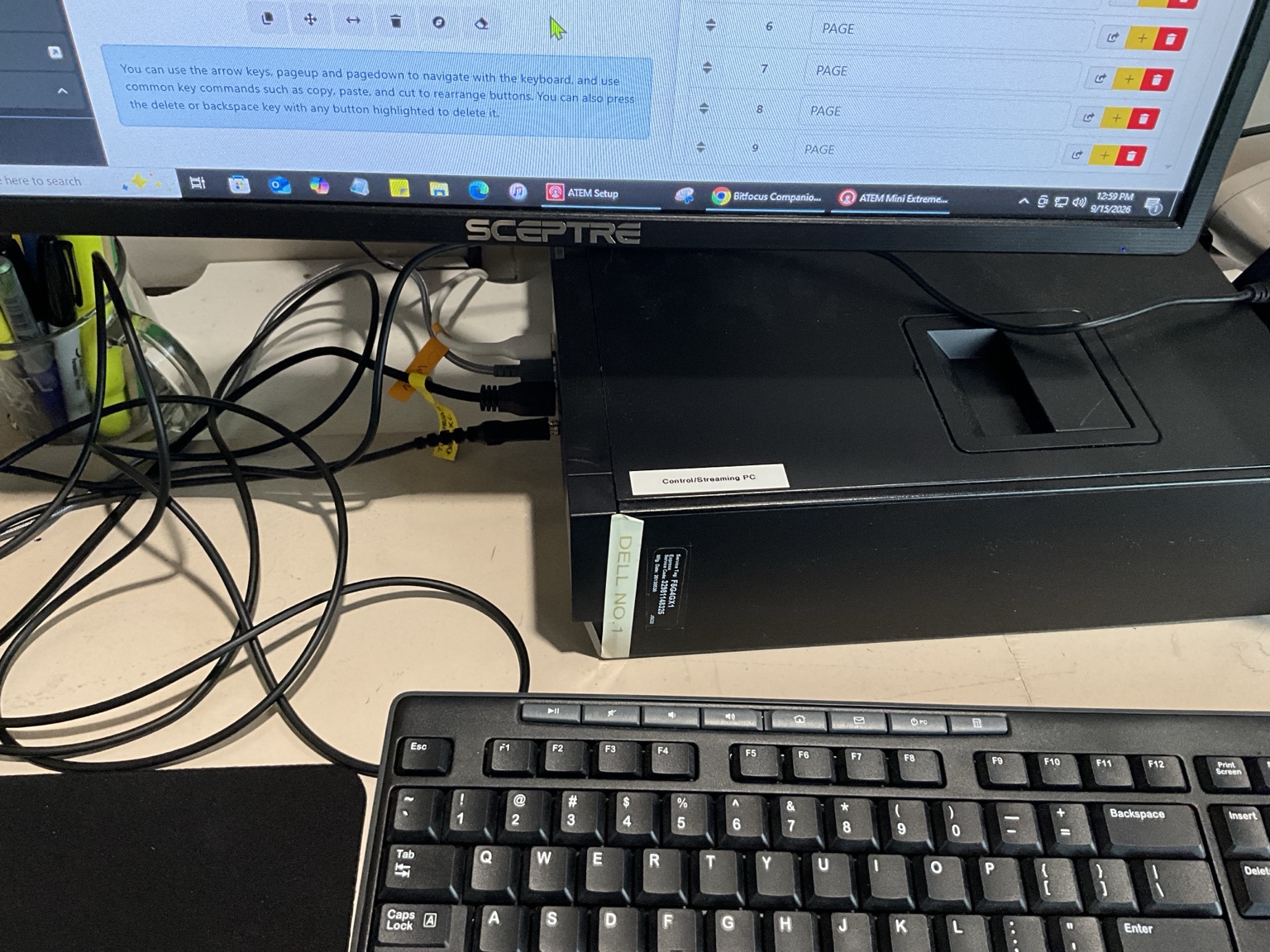 Control/Streaming PC — Dell No. 1